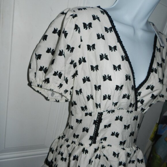 Day + Moon Katherine Tiered Mini Romper Dress Bow ୨୧ Ribbon୨୧ Print🆕📦⌚🏃🏻💨🚚 - Picture 11 of 15